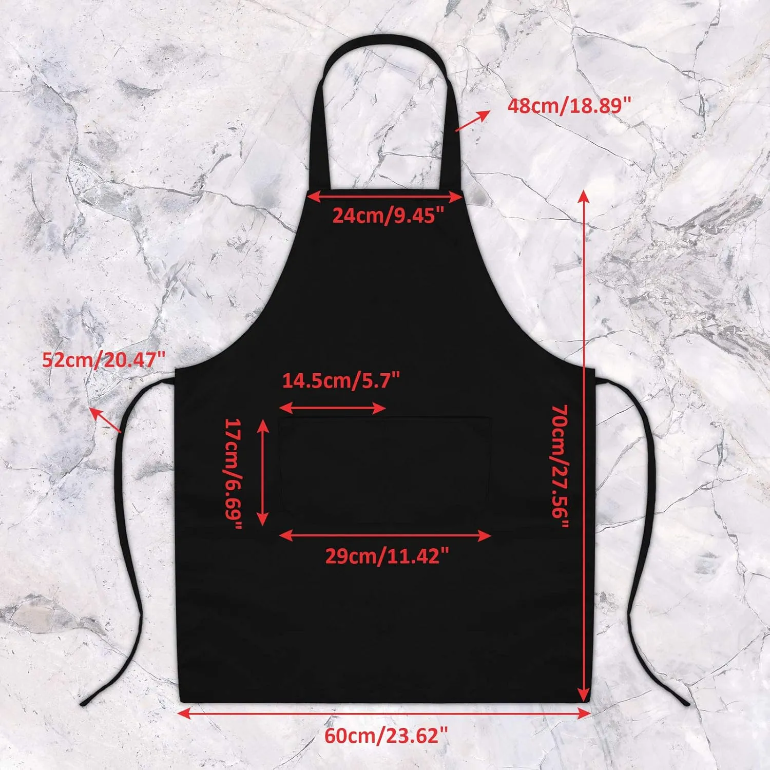 Syhood 18 Pack Bib Apron Bulk Unisex Plain Adjustable Apron with Pocket for Chef Cook Craft Kitchen Painting(Black)