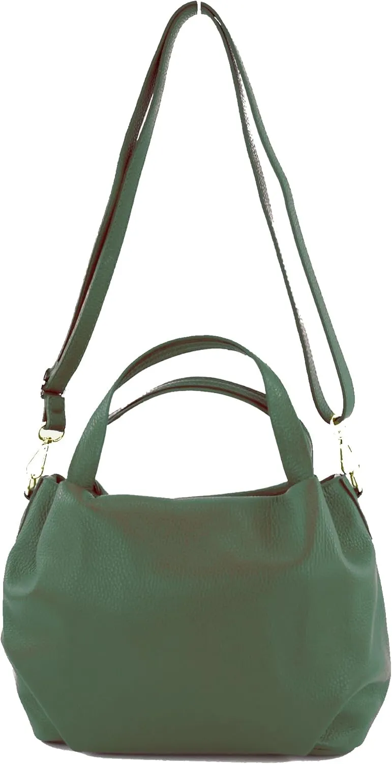 T218 - italian women's small handle bag made of leather