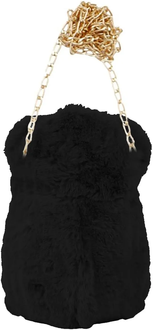 Teddy Bear Fuzzy Faux Fur Versatile Crossbody Bag