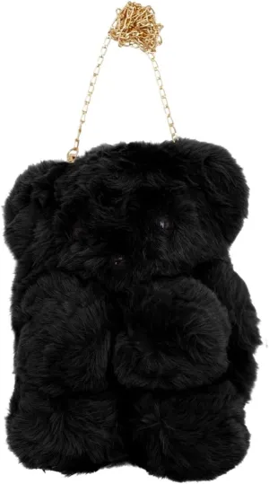 Teddy Bear Fuzzy Faux Fur Versatile Crossbody Bag