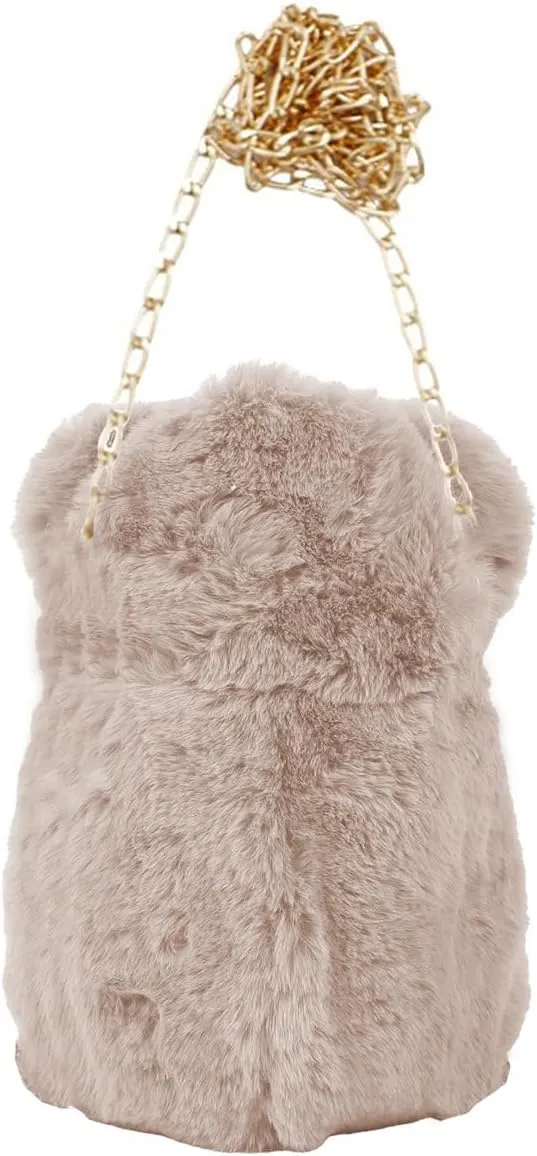 Teddy Bear Fuzzy Faux Fur Versatile Crossbody Bag