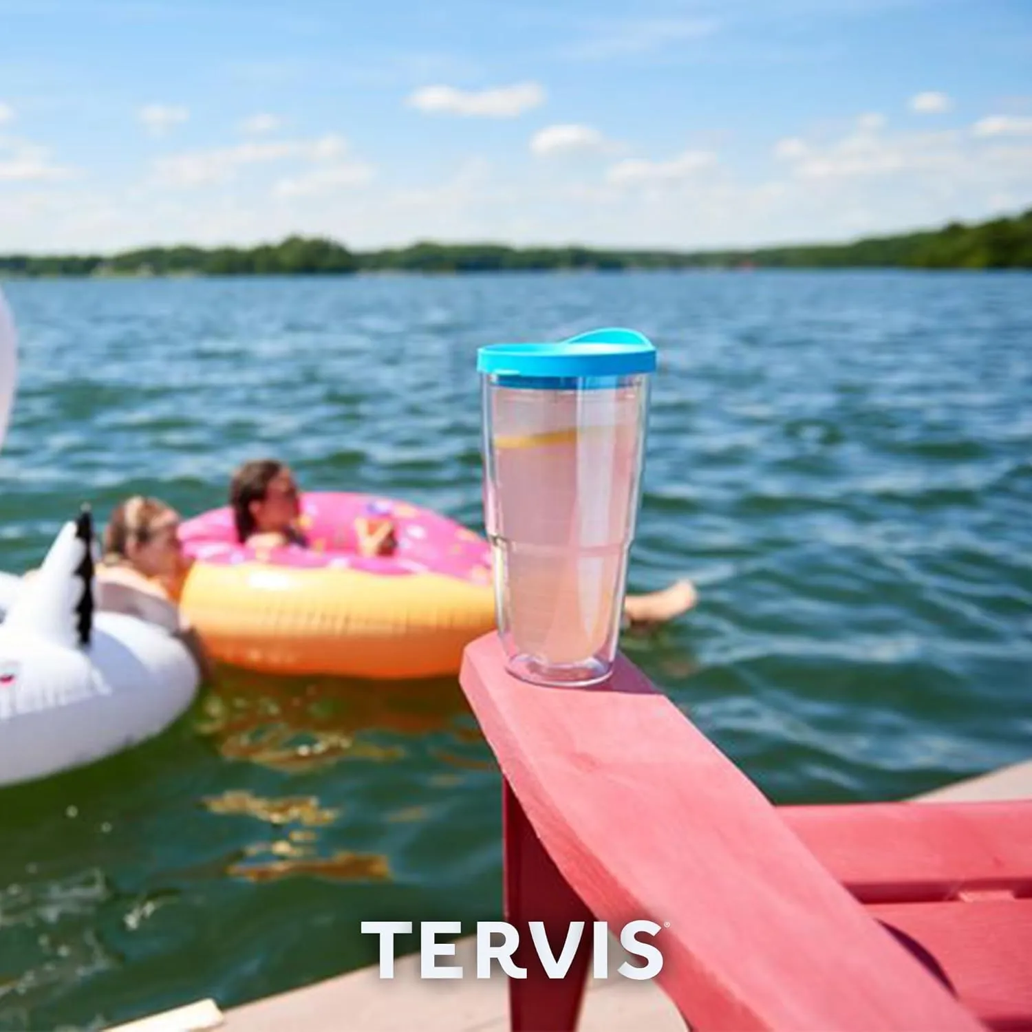 Tervis Coca-Cola - Coke Can Tumbler with Wrap and Red Lid 24oz, Clear