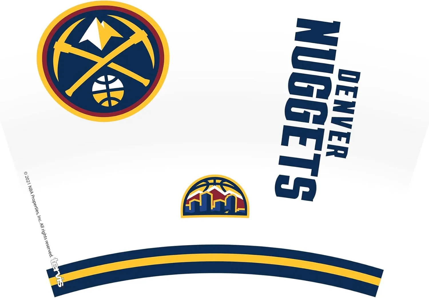 Tervis Denver Nuggets Arctic Made in USA Double Walled Insulated Tumbler, 24oz, Classic
