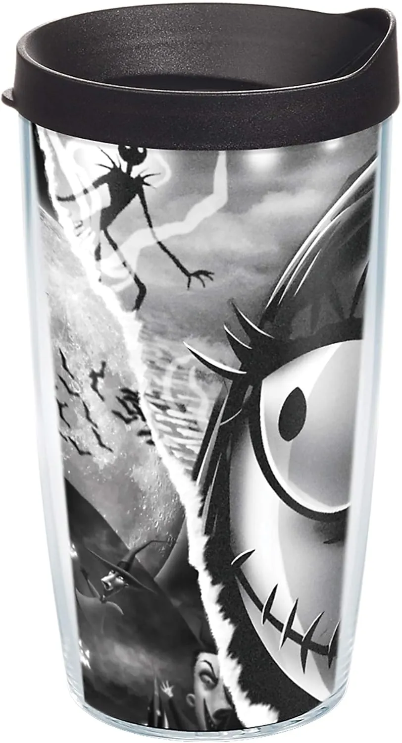 Tervis Disney - Nightmare Before Christmas Made in USA Double Walled Insulated Tumbler Travel Cup Keeps Drinks Cold & Hot, 16oz, Classic