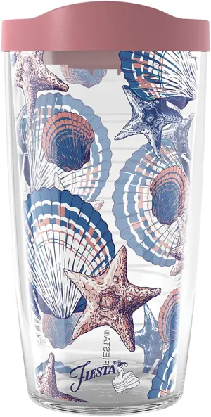 Tervis Fiesta Stars of the Sea Made in USA Double Walled Insulated Tumbler Cup Keeps Drinks Cold & Hot, 16oz, Stars