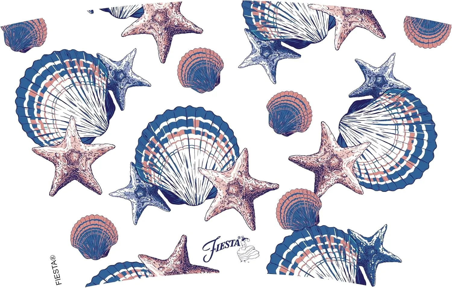 Tervis Fiesta Stars of the Sea Made in USA Double Walled Insulated Tumbler Cup Keeps Drinks Cold & Hot, 16oz, Stars