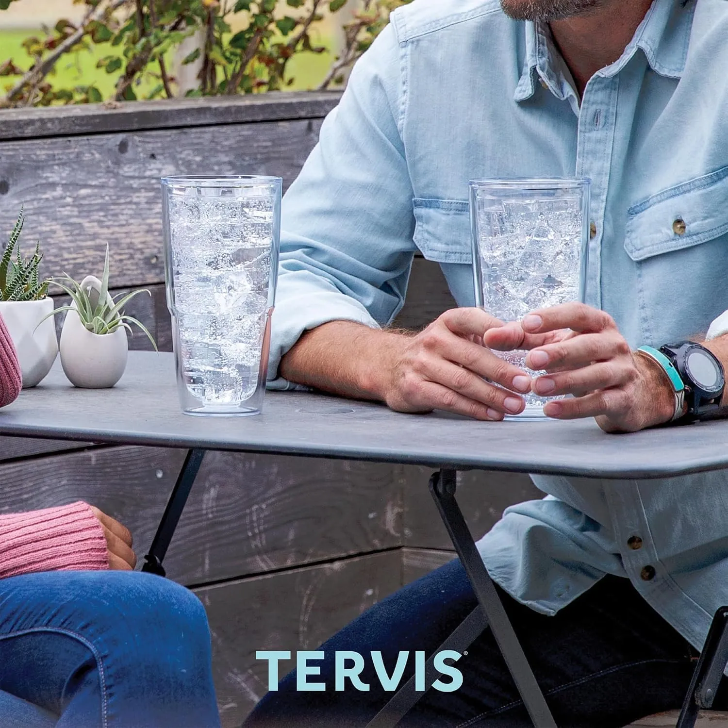 Tervis Flamingo Pattern Made in USA Double Walled Insulated Tumbler Travel Cup Keeps Drinks Cold & Hot, 24oz, Classic