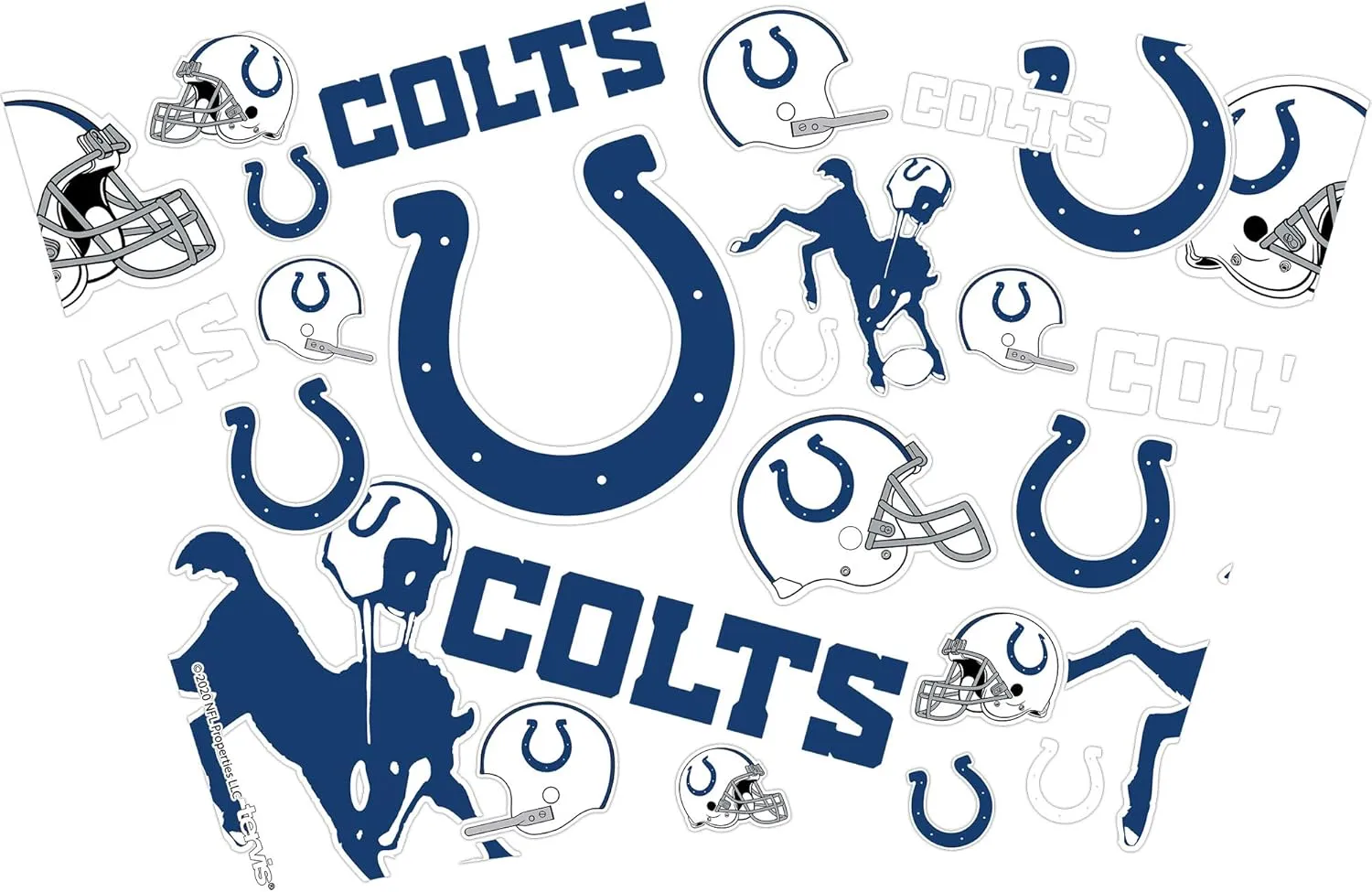 Tervis Made in USA Double Walled NFL Indianapolis Colts Insulated Tumbler Cup Keeps Drinks Cold & Hot, 24oz, All Over