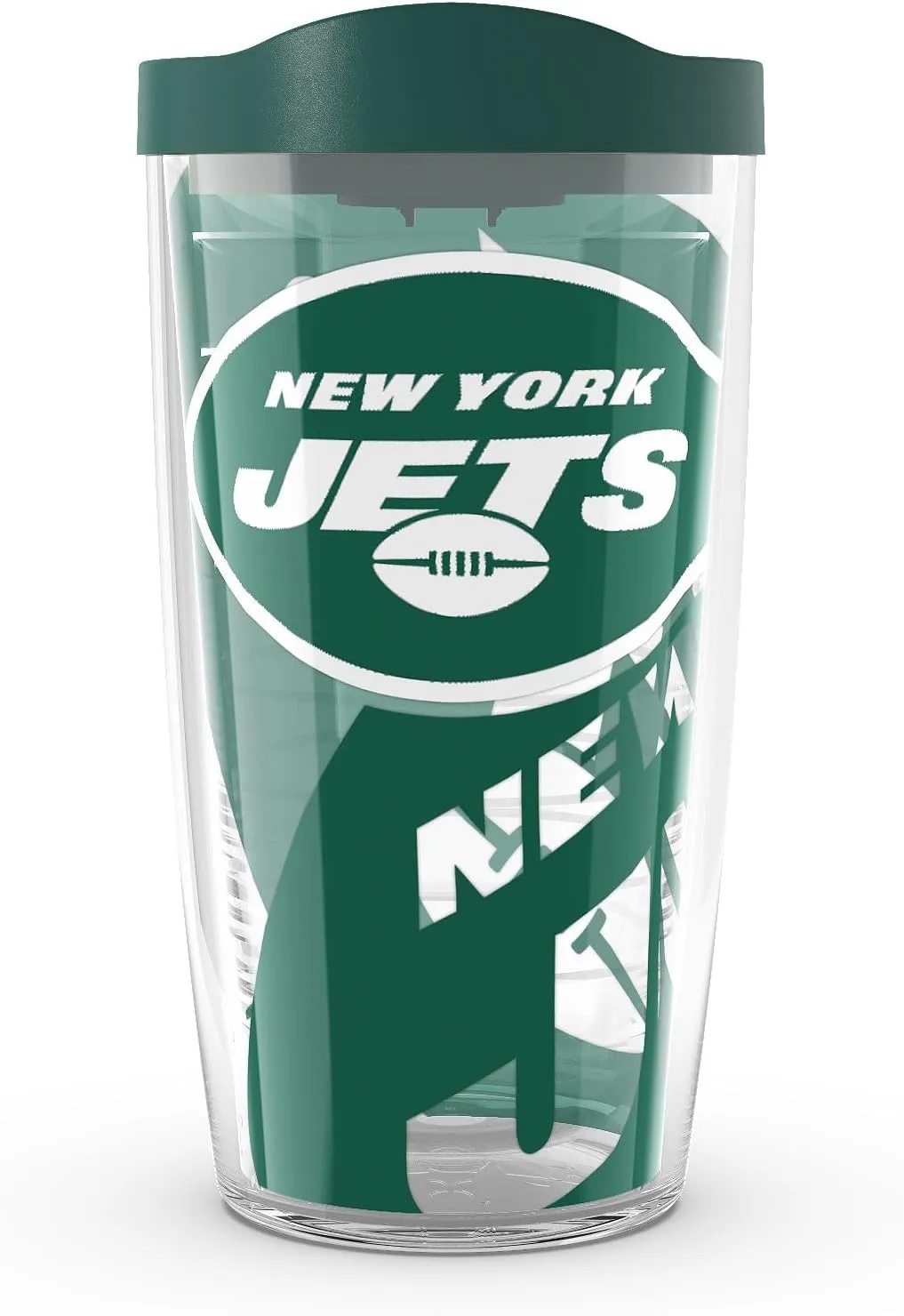 Tervis Made in USA Double Walled NFL New York Jets Insulated Tumbler Cup Keeps Drinks Cold & Hot, 16oz, Genuine