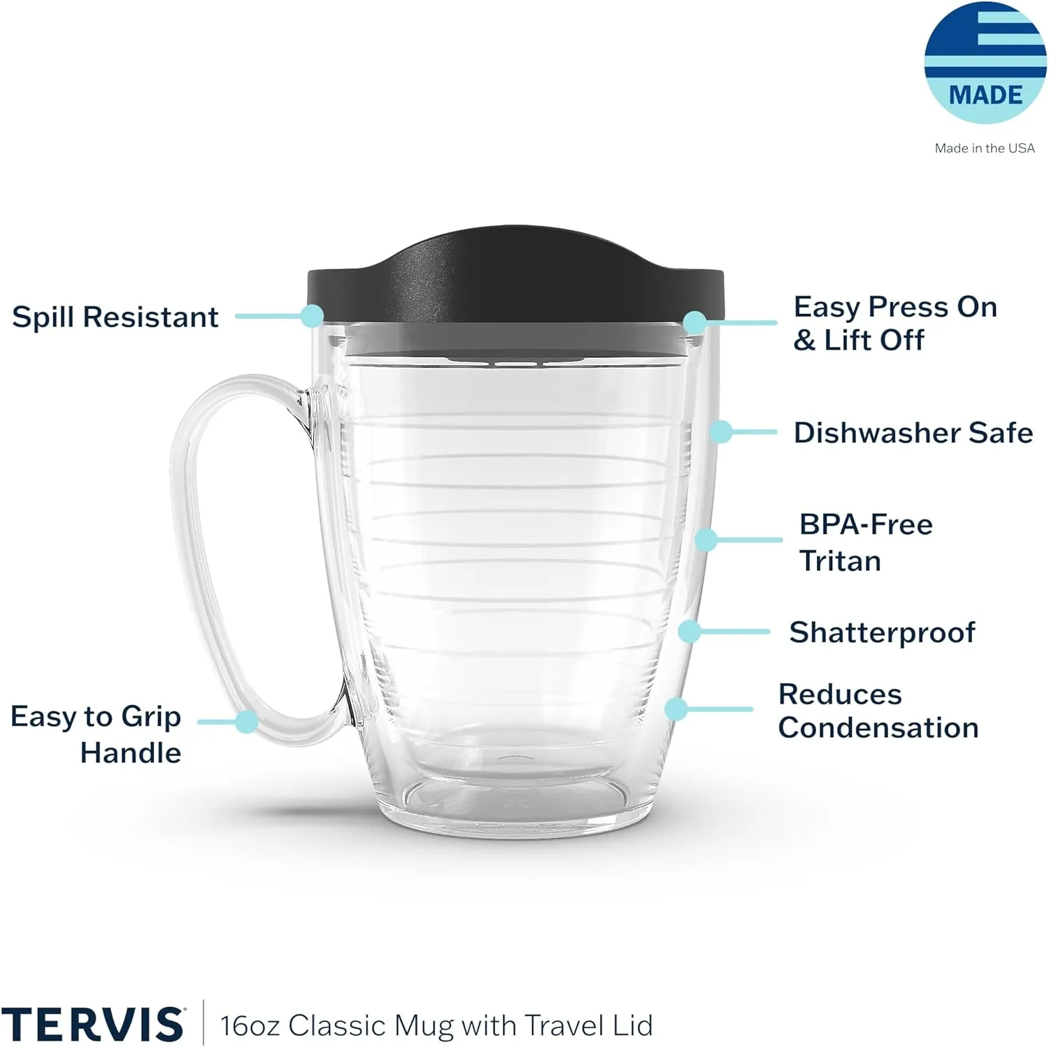 Tervis Made in USA Double Walled NFL Tampa Bay Buccaneers Insulated Tumbler Cup Keeps Drinks Cold & Hot, 16oz Mug, Tradition