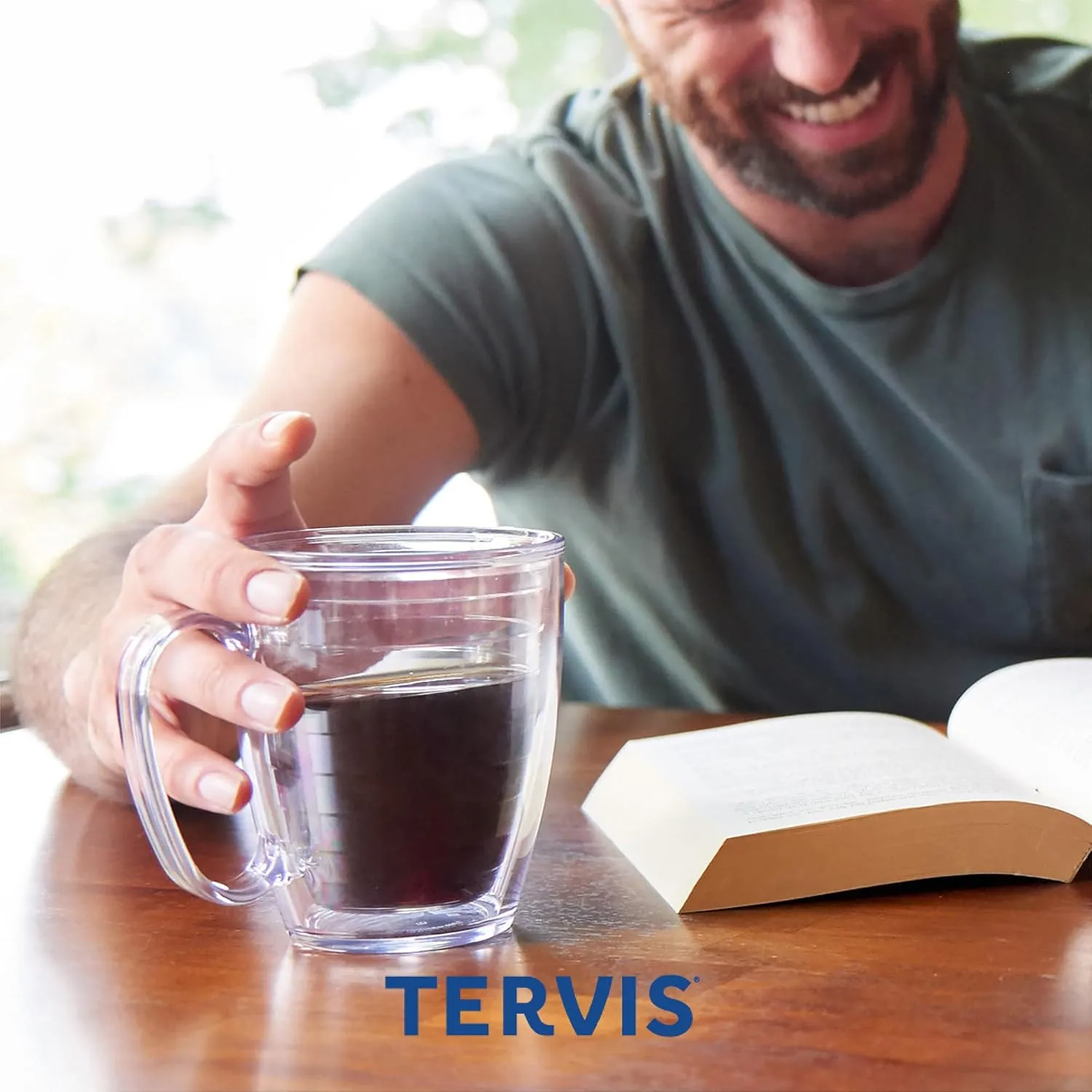Tervis Navy Logo Made in USA Double Walled Insulated Tumbler Travel Cup Keeps Drinks Cold & Hot, 16oz Mug, Classic