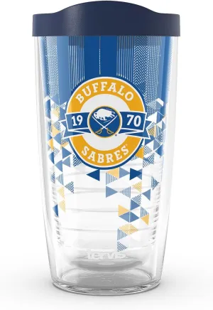 Tervis NHL Buffalo Sabres - Shatter Made in USA Double Walled Insulated Tumbler Travel Cup Keeps Drinks Cold & Hot, 16oz, Classic
