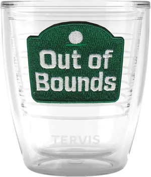 Tervis The Links Golf Collection Out of Bounds Made in USA Double Walled Insulated Tumbler Travel Cup Keeps Drinks Cold & Hot, 12oz, Out Of Bounds