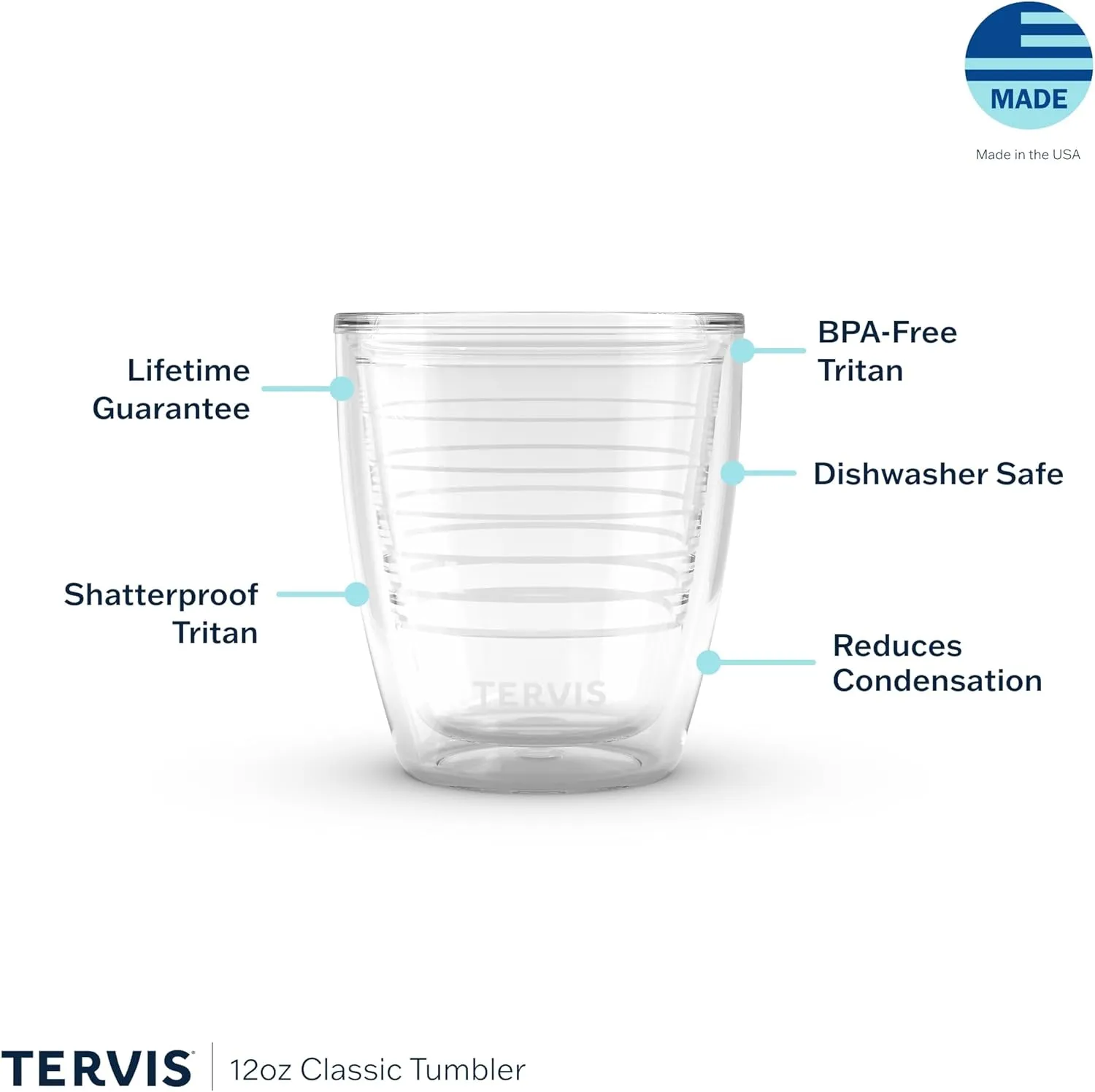 Tervis The Links Golf Collection Out of Bounds Made in USA Double Walled Insulated Tumbler Travel Cup Keeps Drinks Cold & Hot, 12oz, Out Of Bounds
