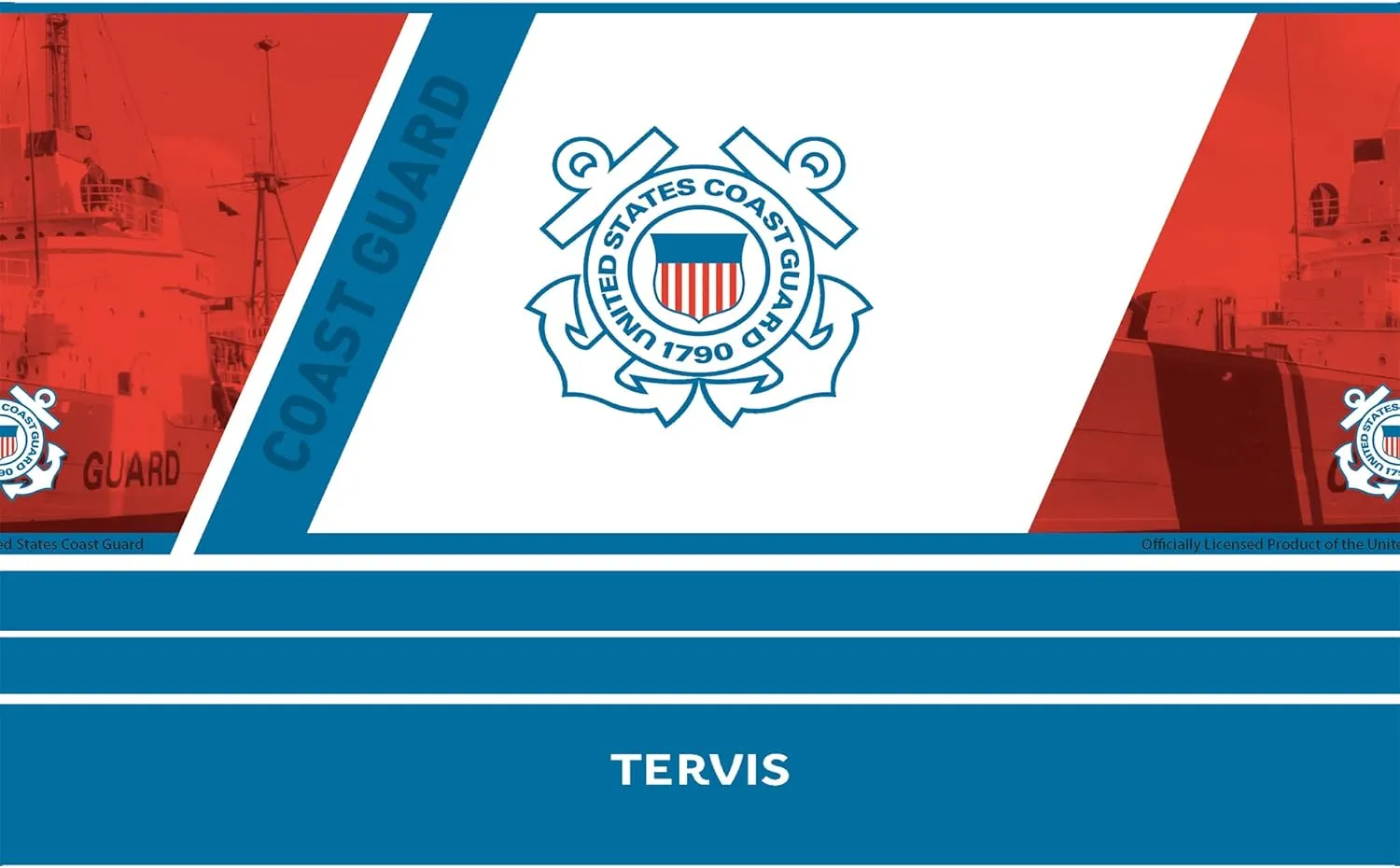 Tervis Traveler Coast Guard Forever Proud Triple Walled Insulated Tumbler Travel Cup Keeps Drinks Cold & Hot, 20oz, Stainless Steel