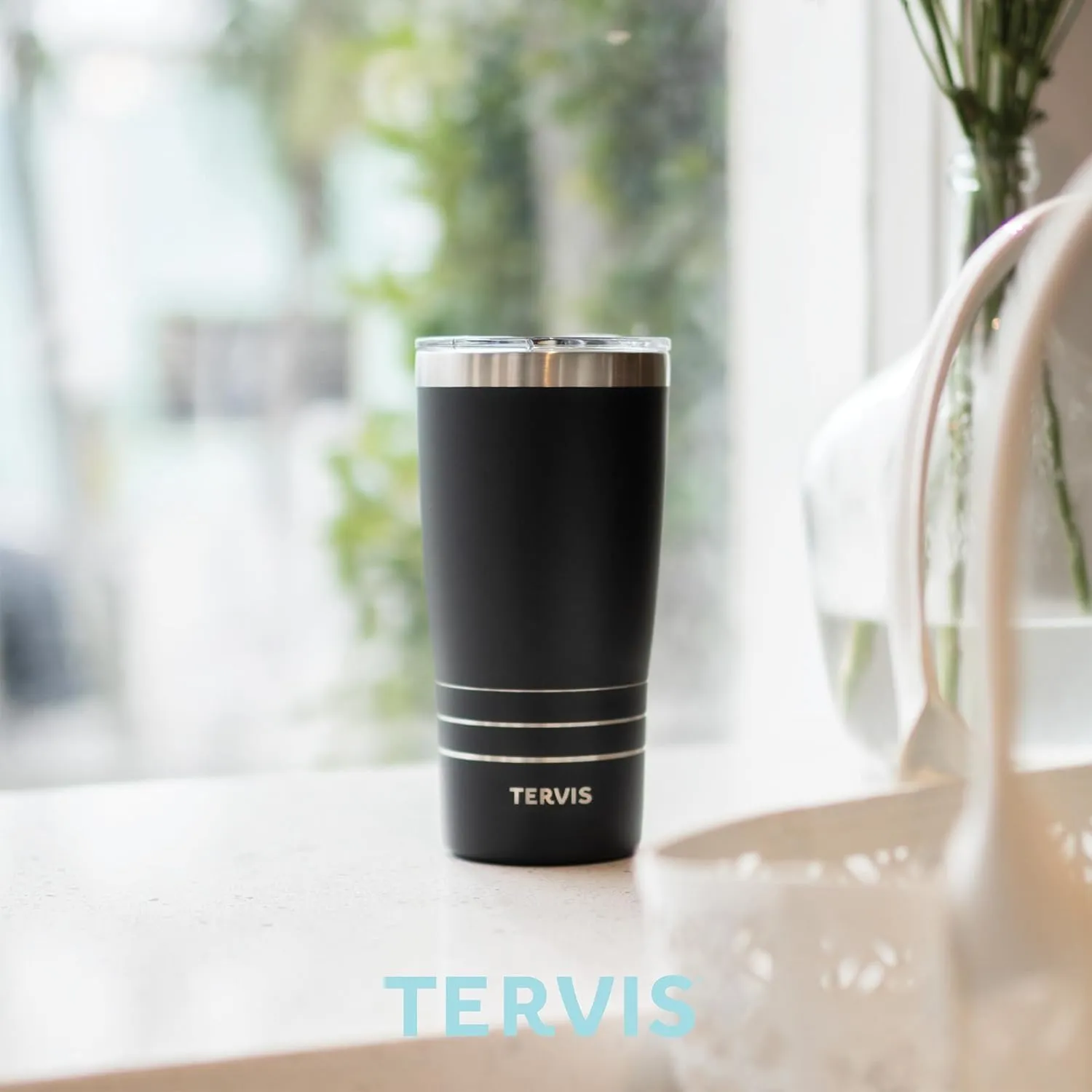Tervis Traveler Freshwater Fish and Lures Triple Walled Insulated Tumbler Travel Cup Keeps Drinks Cold & Hot, 20oz, Stainless Steel