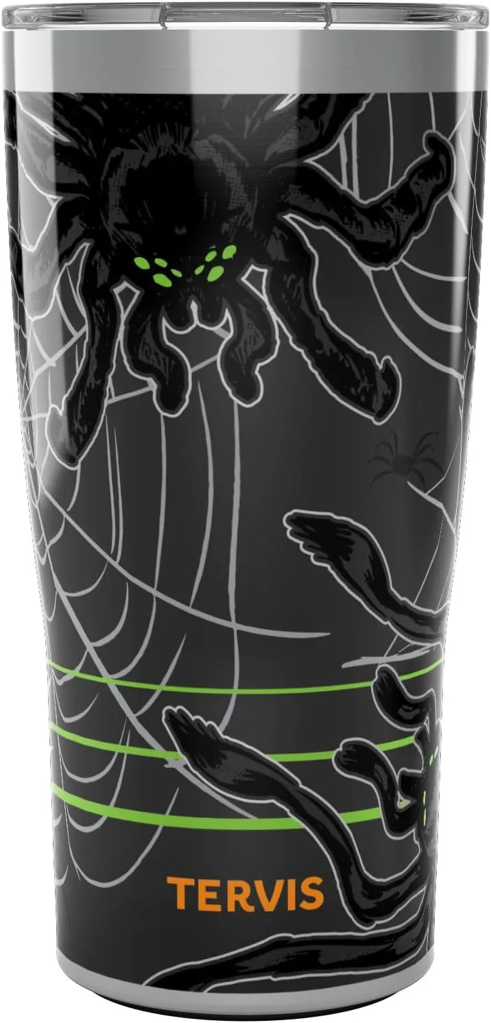 Tervis Traveler Halloween - Spider Webmaster Triple Walled Insulated Tumbler Travel Cup Keeps Drinks Cold & Hot, 20oz, Stainless Steel