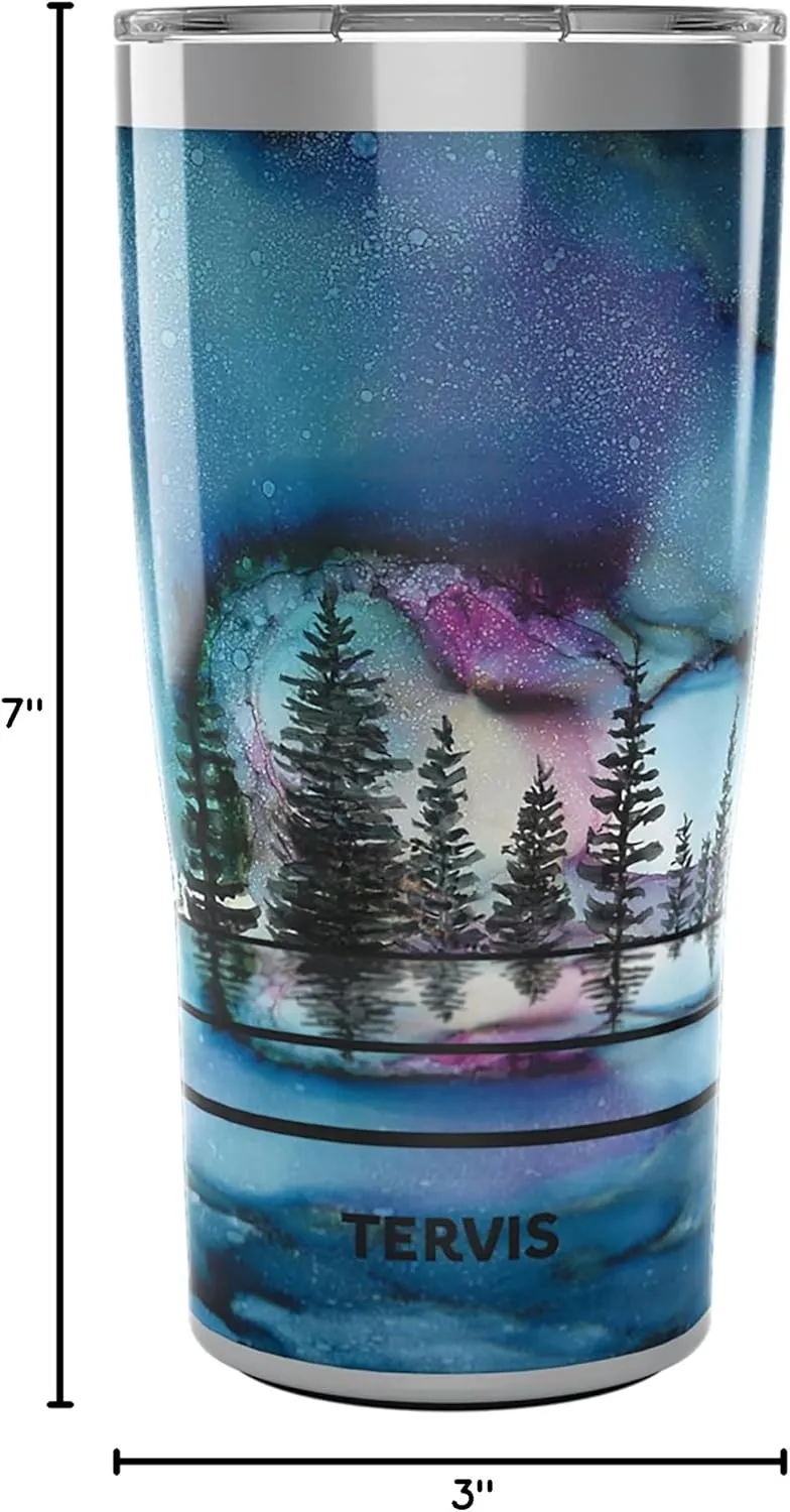 Tervis Traveler Inkreel The Heavens Triple Walled Insulated Tumbler Travel Cup Keeps Drinks Cold & Hot, 20oz, Stainless Steel