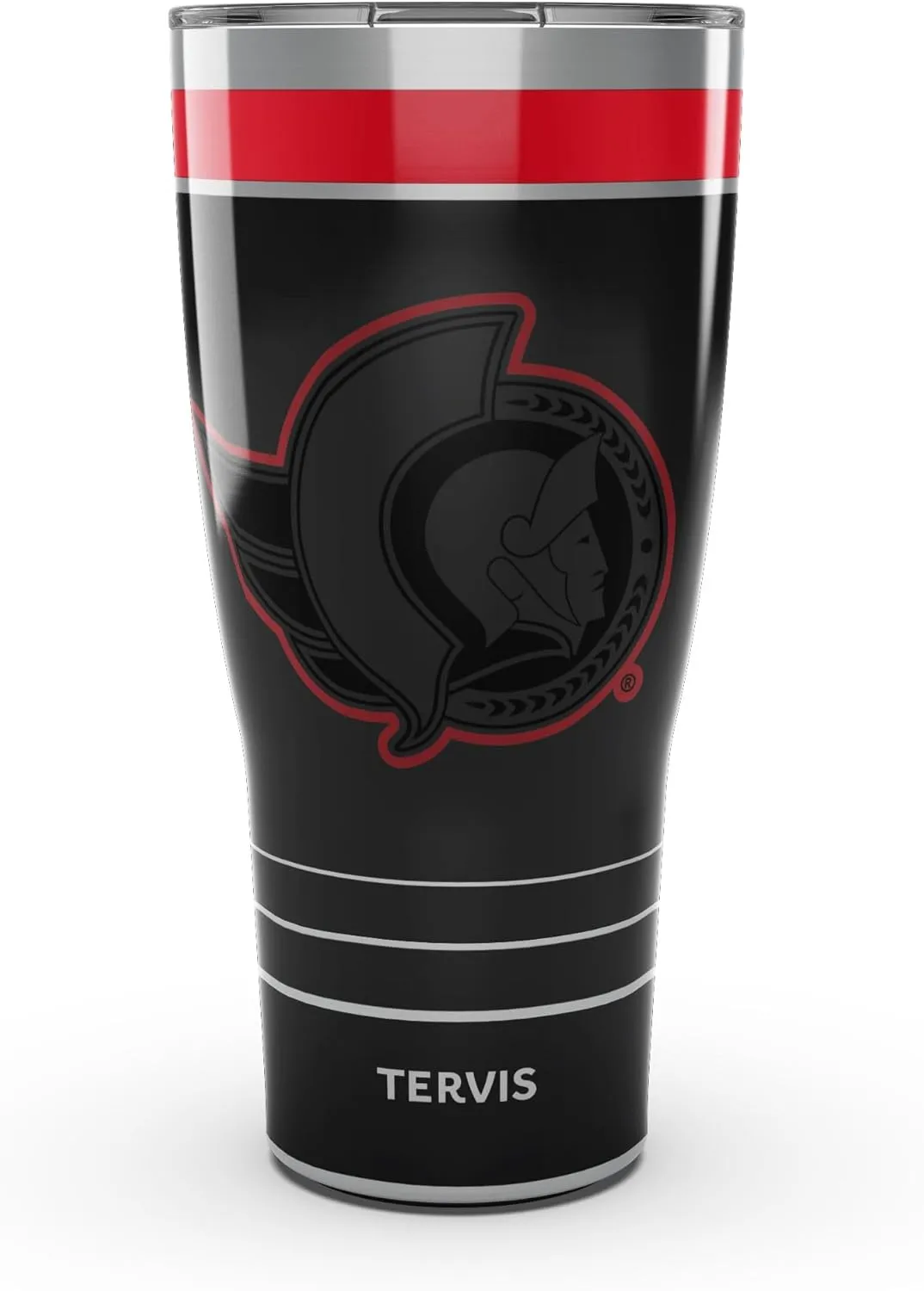 Tervis Traveler NHL Ottawa Senators - Night Game Triple Walled Insulated Tumbler Travel Cup Keeps Drinks Cold & Hot, 30oz, Stainless Steel