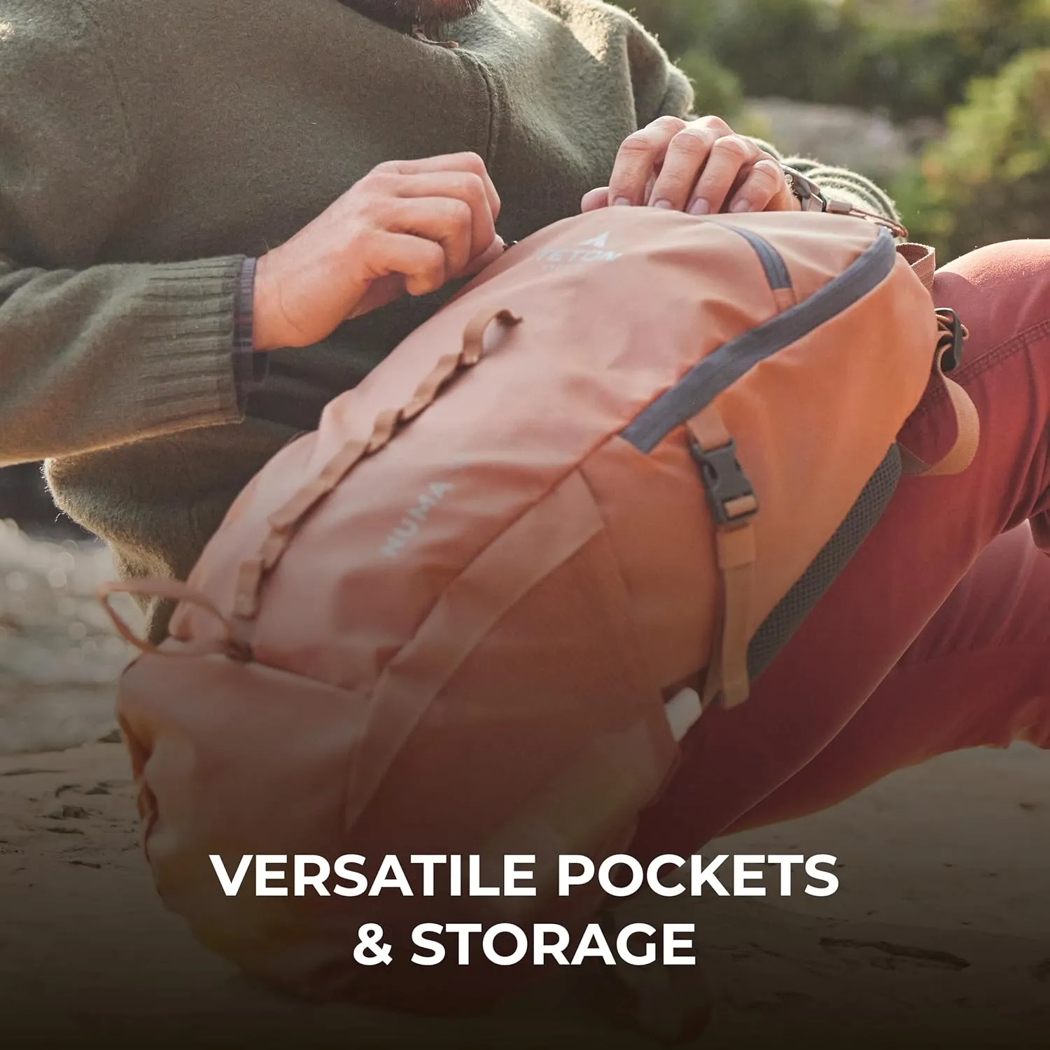 Teton 45L Numa backpack, durable and ready for hiking, camping or backpacking. Perfect lightweight travel bag with more room than you think, Alpine