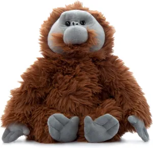 The Petting Zoo Male Orangutan Stuffed Animal Plushie, Gifts for Kids, Wild Onez Zoo Animals, Orangutan Plush Toy, 12 inches