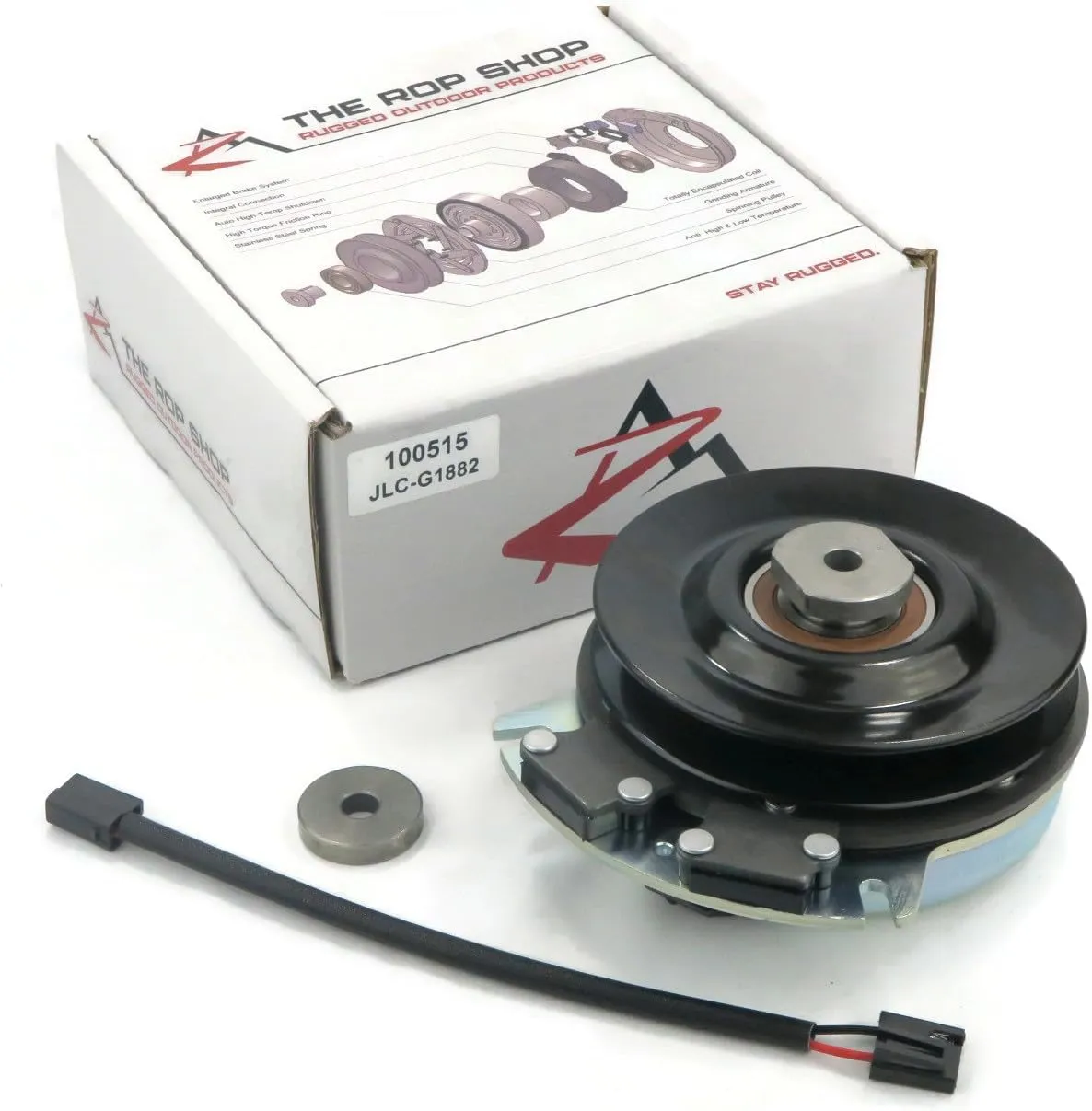 The ROP Shop | Electric PTO Clutch for John Deere TCA12522 Warner 5218-91 5218-307 Lawn Mowers