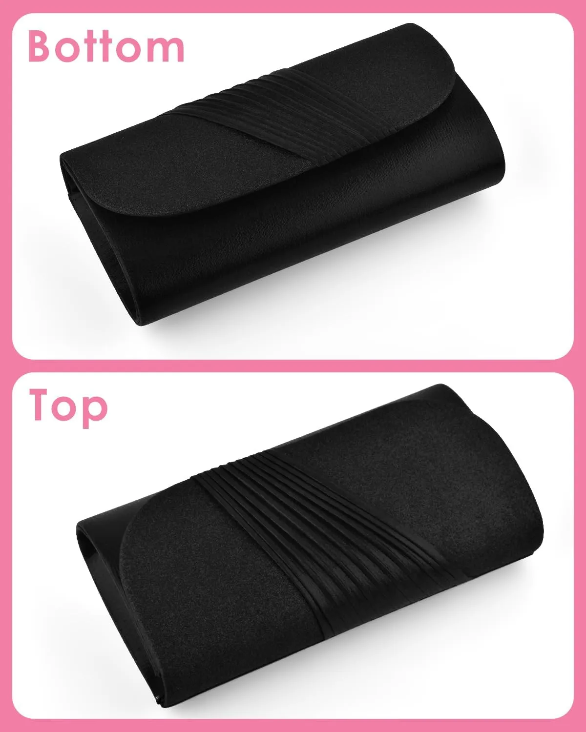 TINDTOP Evening Clutch Purses for Women Handbags for Formal Wedding Party Cocktail Prom Crossbody Shoulder Envelope Bag