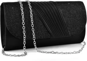 TINDTOP Evening Clutch Purses for Women Handbags for Formal Wedding Party Cocktail Prom Crossbody Shoulder Envelope Bag