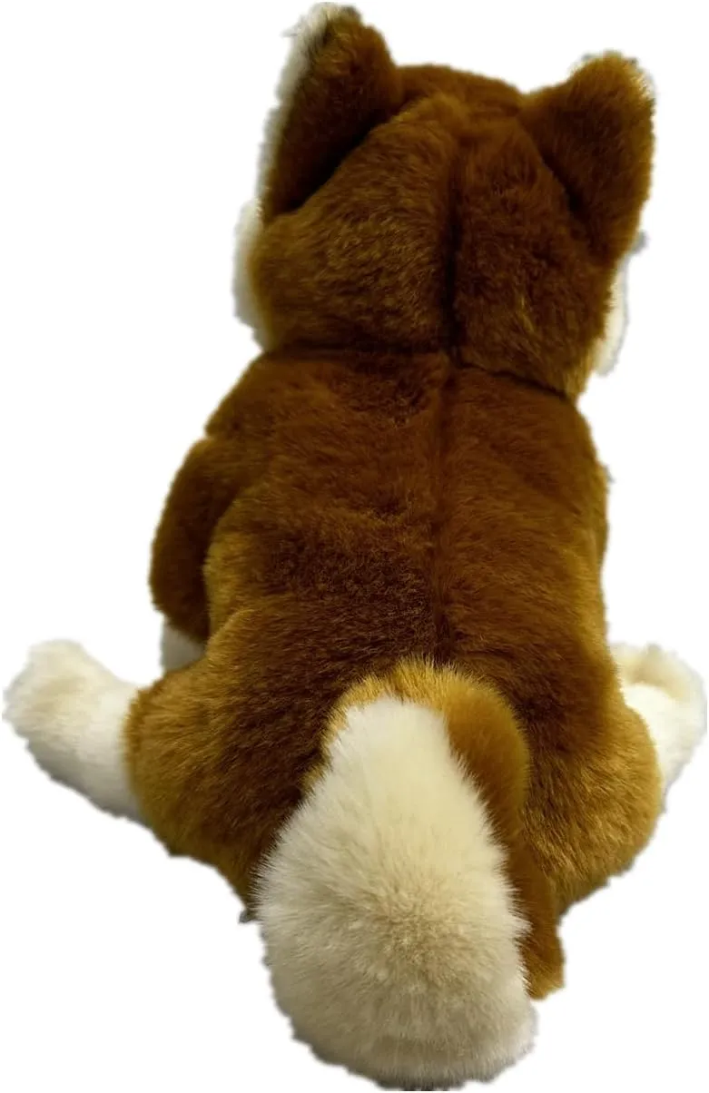 Tiny Heart Simulation Shiba Inu Plush Toys, Realistic Shiba Inu Stuffed Animal Soft and Cute Dog Plush Toys 7.87inch, Birthday Gifts for Kids
