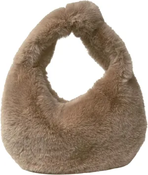 Tote Fluffy Bag Faux Fur Purses for Women Plush Handbag Cute Purse For Autumn And Winter