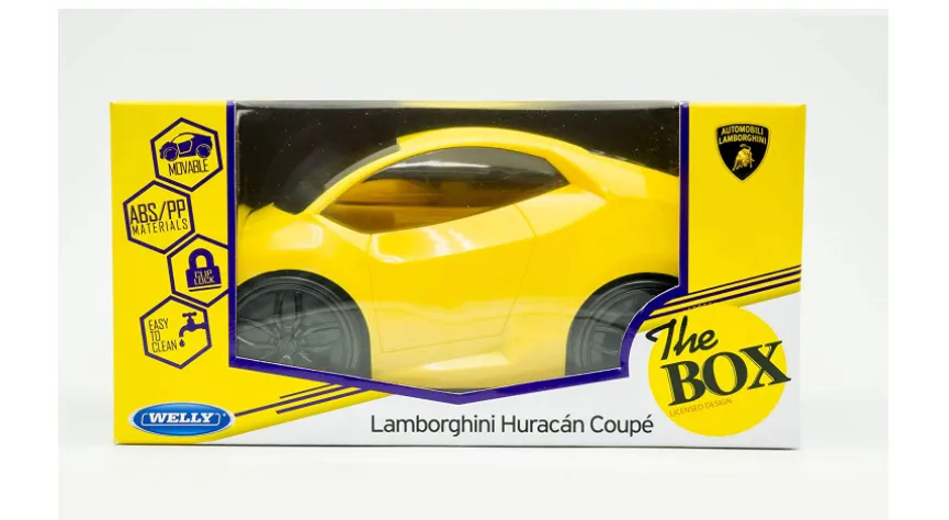 TravelMall Lamborghini Huracan Coupe Lunch Box Set - Yellow