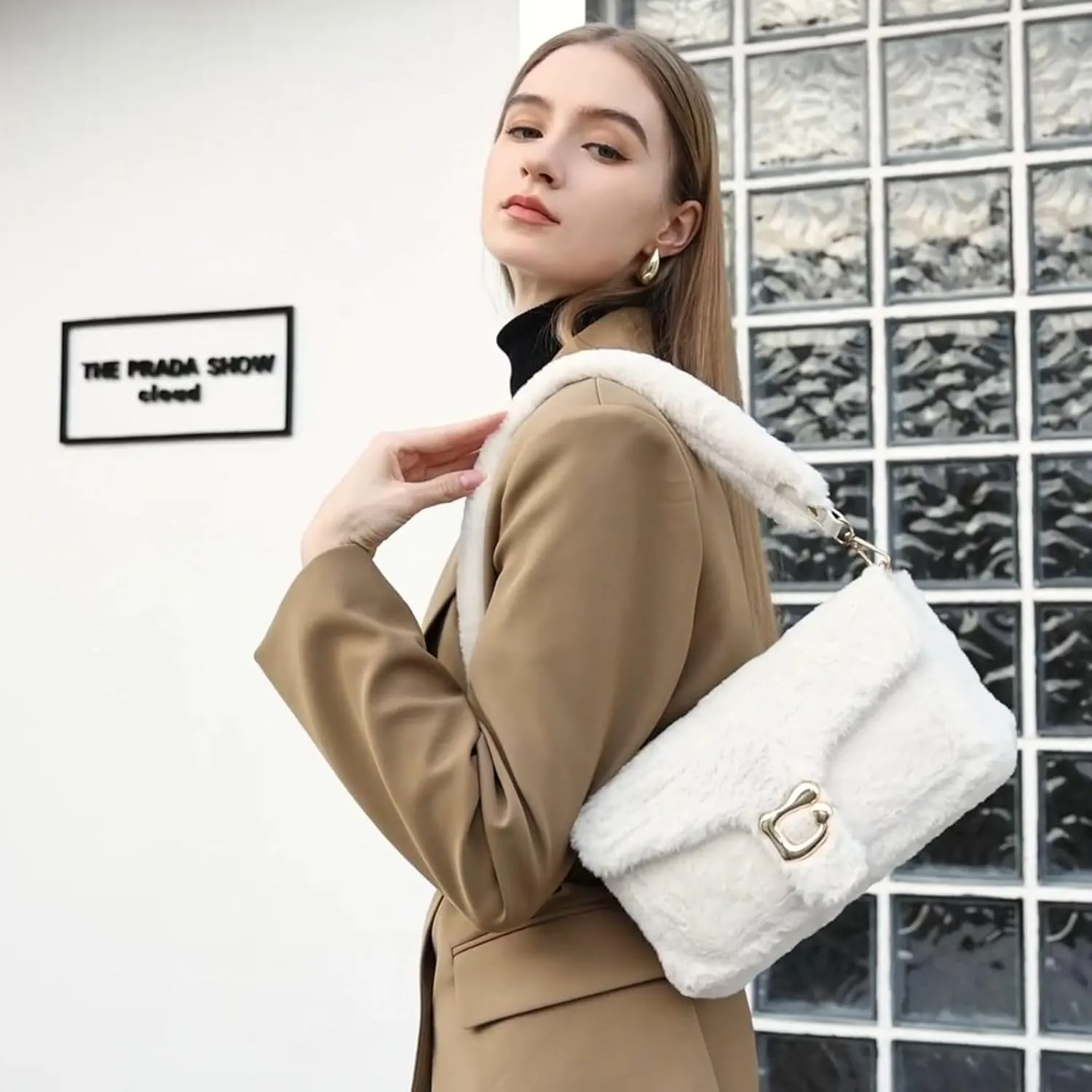Travistar Crossbody Bags for Women Trendy - Small Cross Body Purse Shoulder Bag Leather Handbags Evening Clutch with 2 Straps