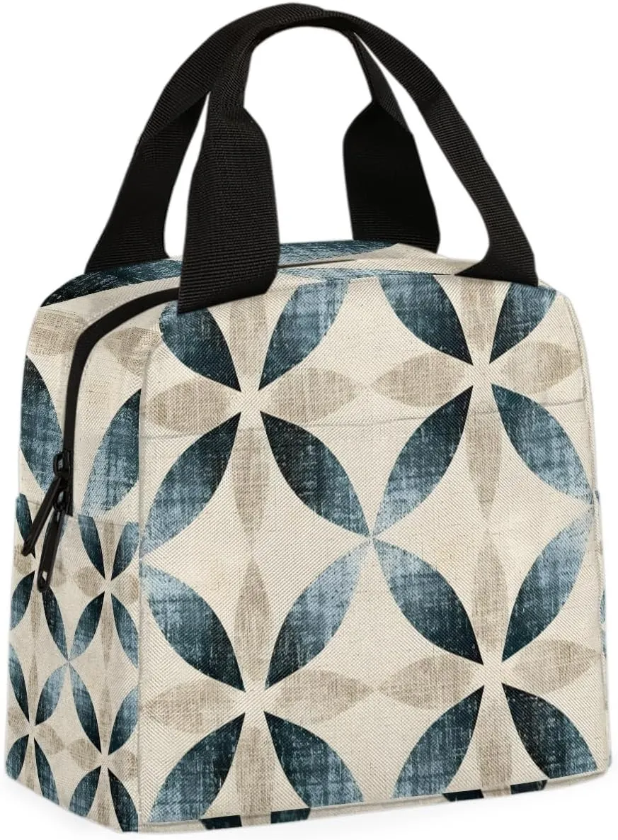 Tribe Abstract Lunch Bag Tribe Tote Lunch Bag Reusable Lunch Box Leakproof Cooler Bag