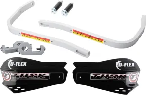 Tusk D-Flex Handguards with MX Shields Black 7/8" Bar Mounts