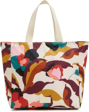 Vera Bradley Ripstop Tote Lunch Bag, Immersed Blooms Jewel