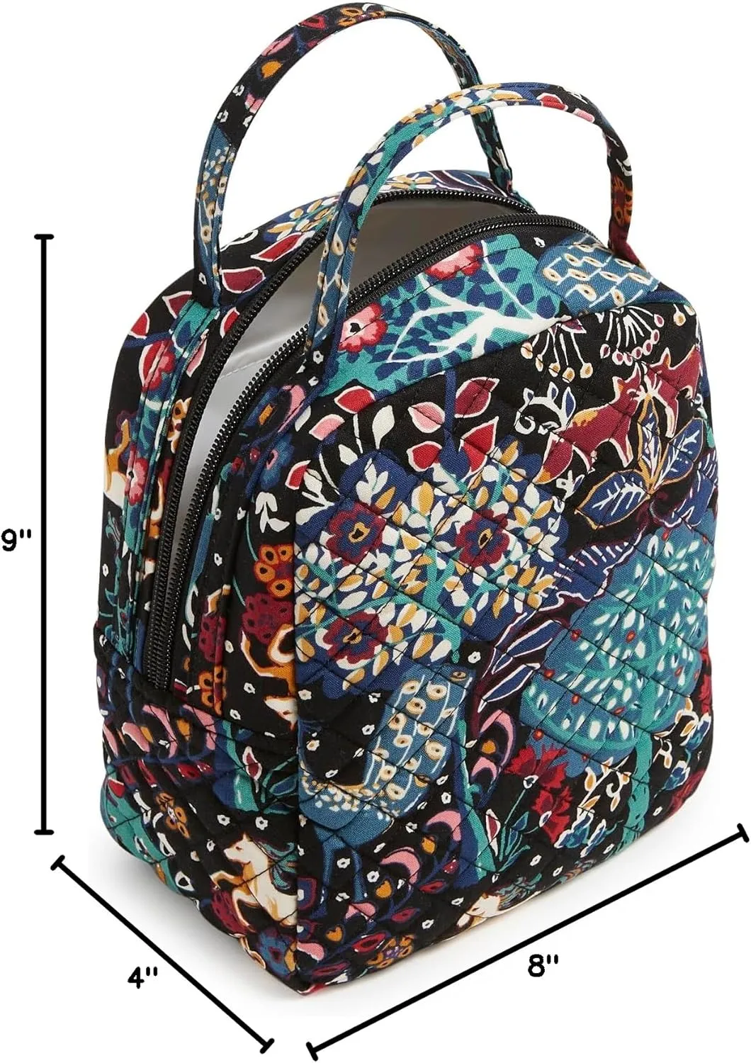 Vera Bradley Women's Cotton Lunch Bunch Lunch Bag, Enchantment, One Size