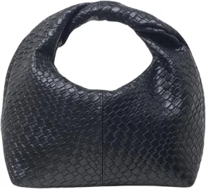 Verdusa Women's Ruched Hobo Mini Handbag Clutch Purse Dumpling Pouch Bag