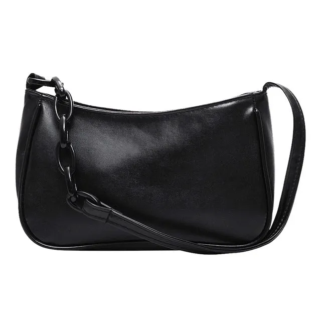 Vintage Retro Totes Bags For Women 2020 Fashion Handbag Soft Leather Female Small Subaxillary Bag Casual Retro Mini Shoulder Bag