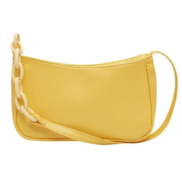 Vintage Retro Totes Bags For Women 2020 Fashion Handbag Soft Leather Female Small Subaxillary Bag Casual Retro Mini Shoulder Bag