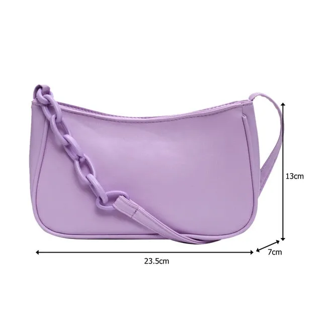 Vintage Retro Totes Bags For Women 2020 Fashion Handbag Soft Leather Female Small Subaxillary Bag Casual Retro Mini Shoulder Bag