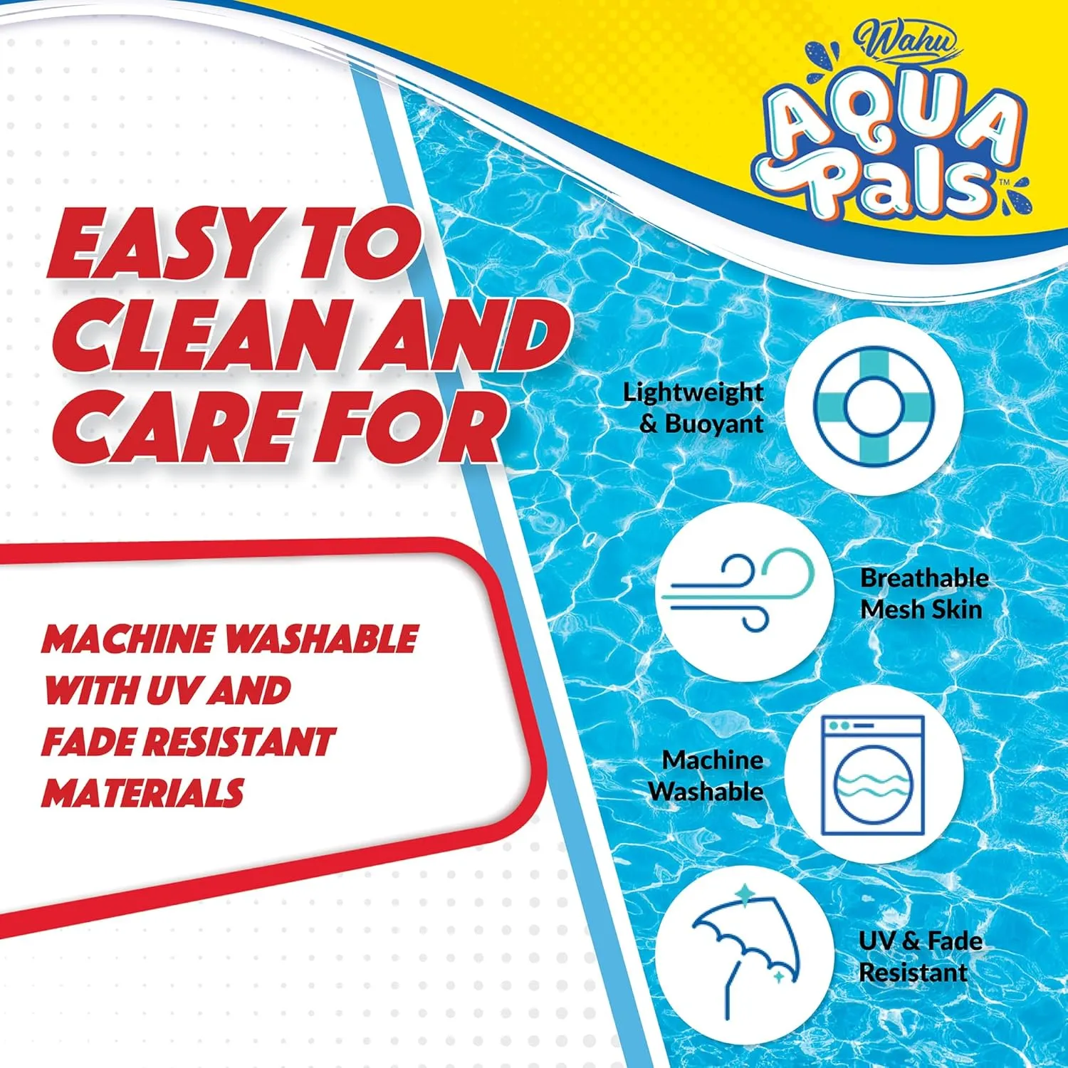 Wahu Aqua Pals Marvel Spider-Man Plush Water Toy for Kids Ages 2  with AquaDry™ Technology, Washable Plush Doll Toy for Pool and Bathtub, Medium, Red/Blue