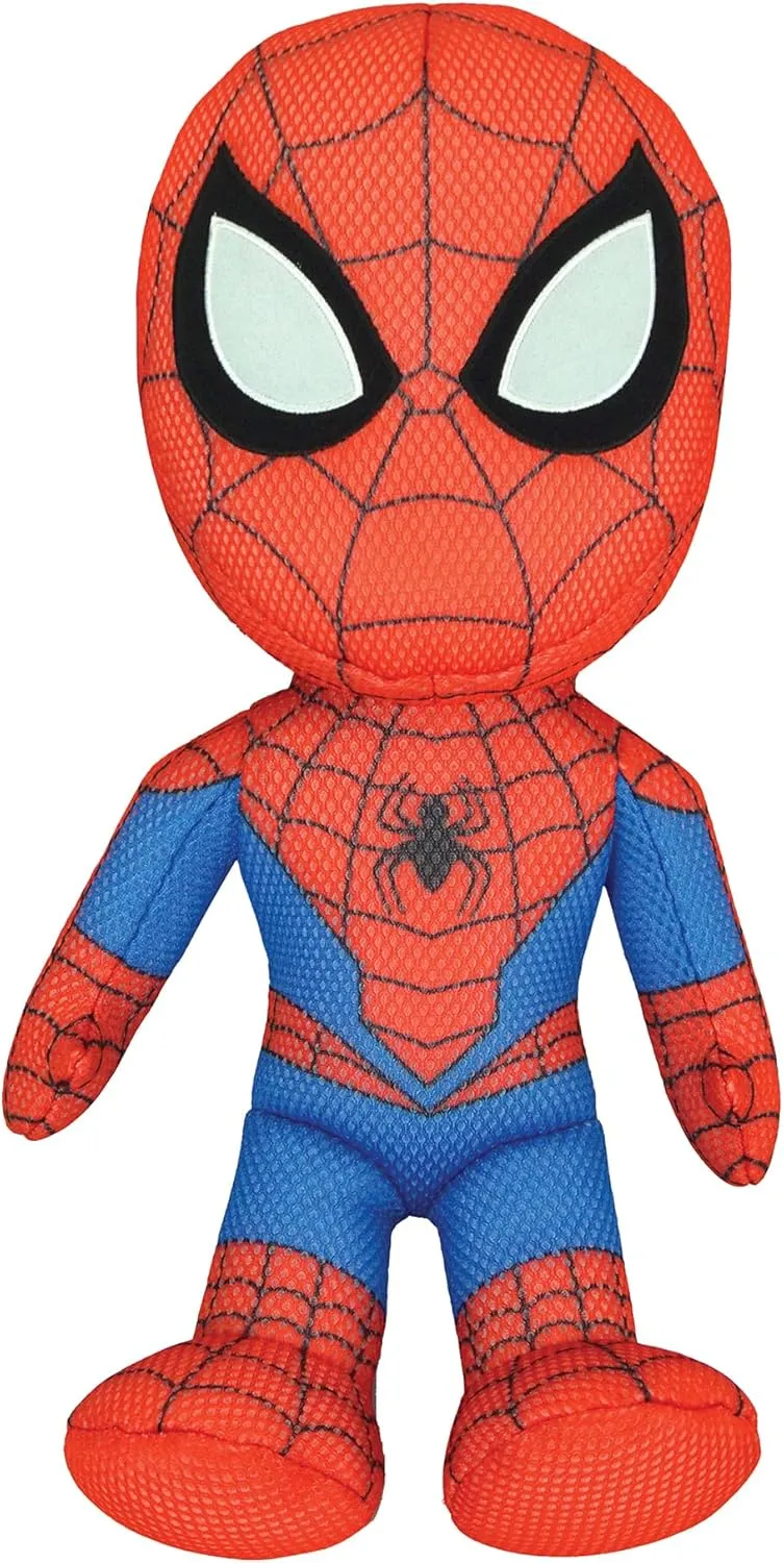 Wahu Aqua Pals Marvel Spider-Man Plush Water Toy for Kids Ages 2  with AquaDry™ Technology, Washable Plush Doll Toy for Pool and Bathtub, Medium, Red/Blue