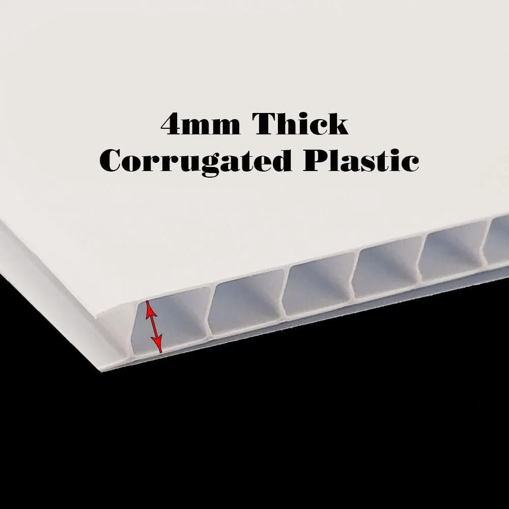 WASTE BAG HOLDERS For Sale Whte Red Black 1 Double Sided 18x24 in Yard Road Sign w/stand