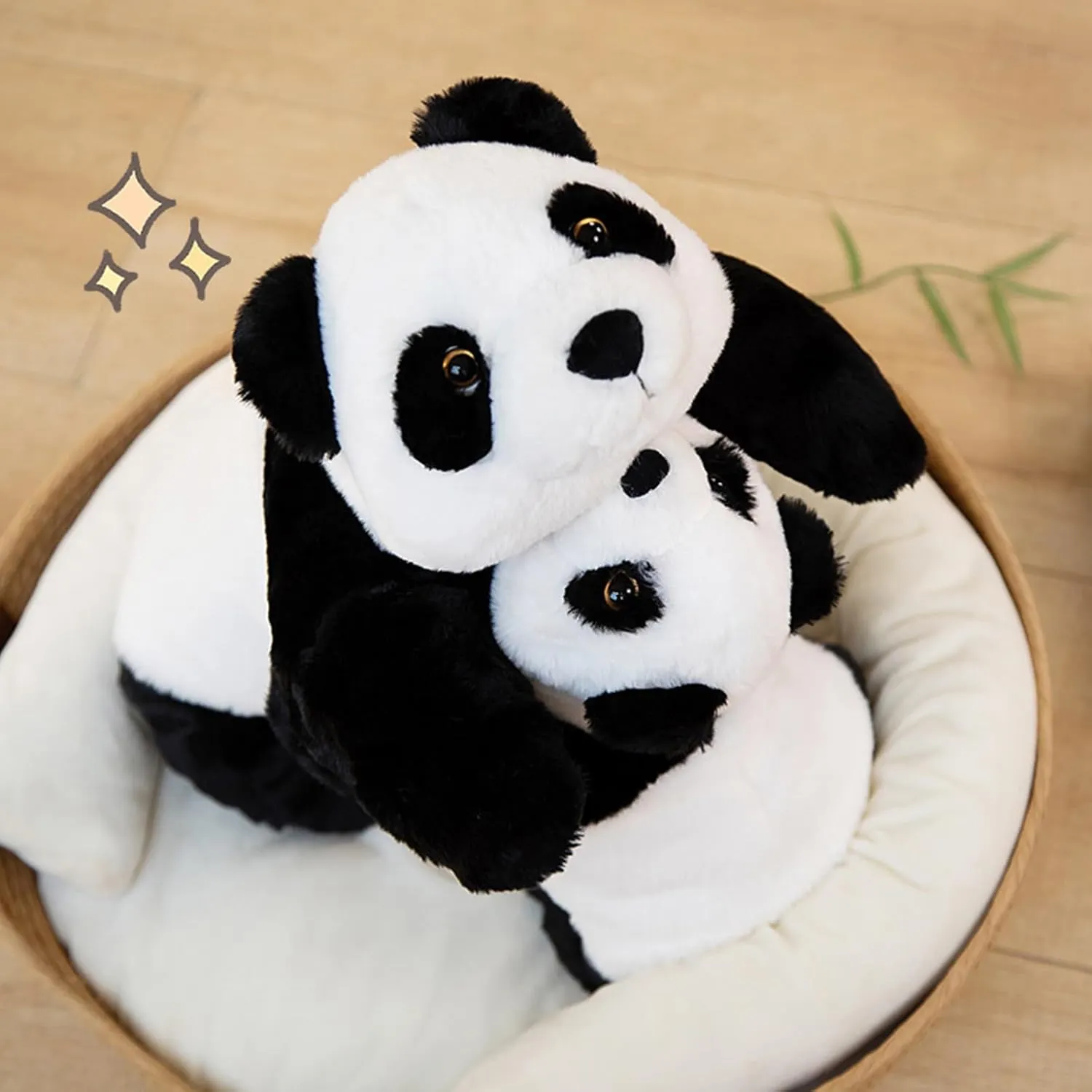 Weighted Stuffed Animals, 2.87lbs Giant Weighted Panda Plush Cute Big Panda Plush Animals Pillow Toy Gifts for Kids Adults, 39.3 inch