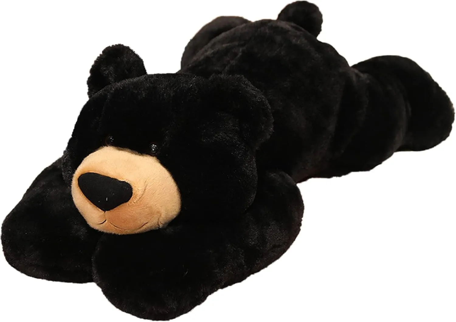 Weighted Stuffed Animals, Weighted Bear Stuffed Animal Toy Cute Black Bear Plush Pillow Weighted Plush Animals Toy, 11.8"
