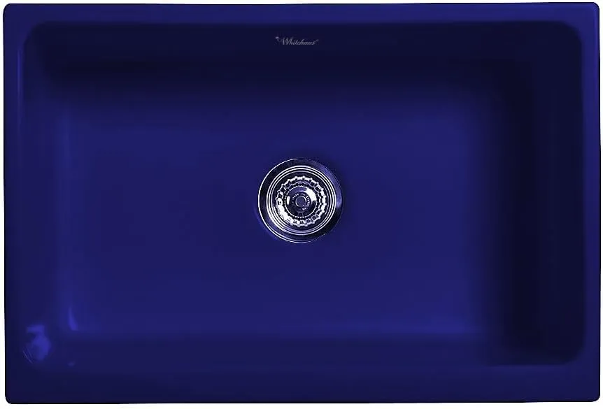 Whitehaus Collection WHQ5530-M-WHITE Glencove Kitchen, Fireclay, Front Apron Sink, Matte White