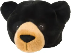 Wild Republic Black Bear Plush Hat, Kids Gifts, Dress Up, Bear Costume, 12"