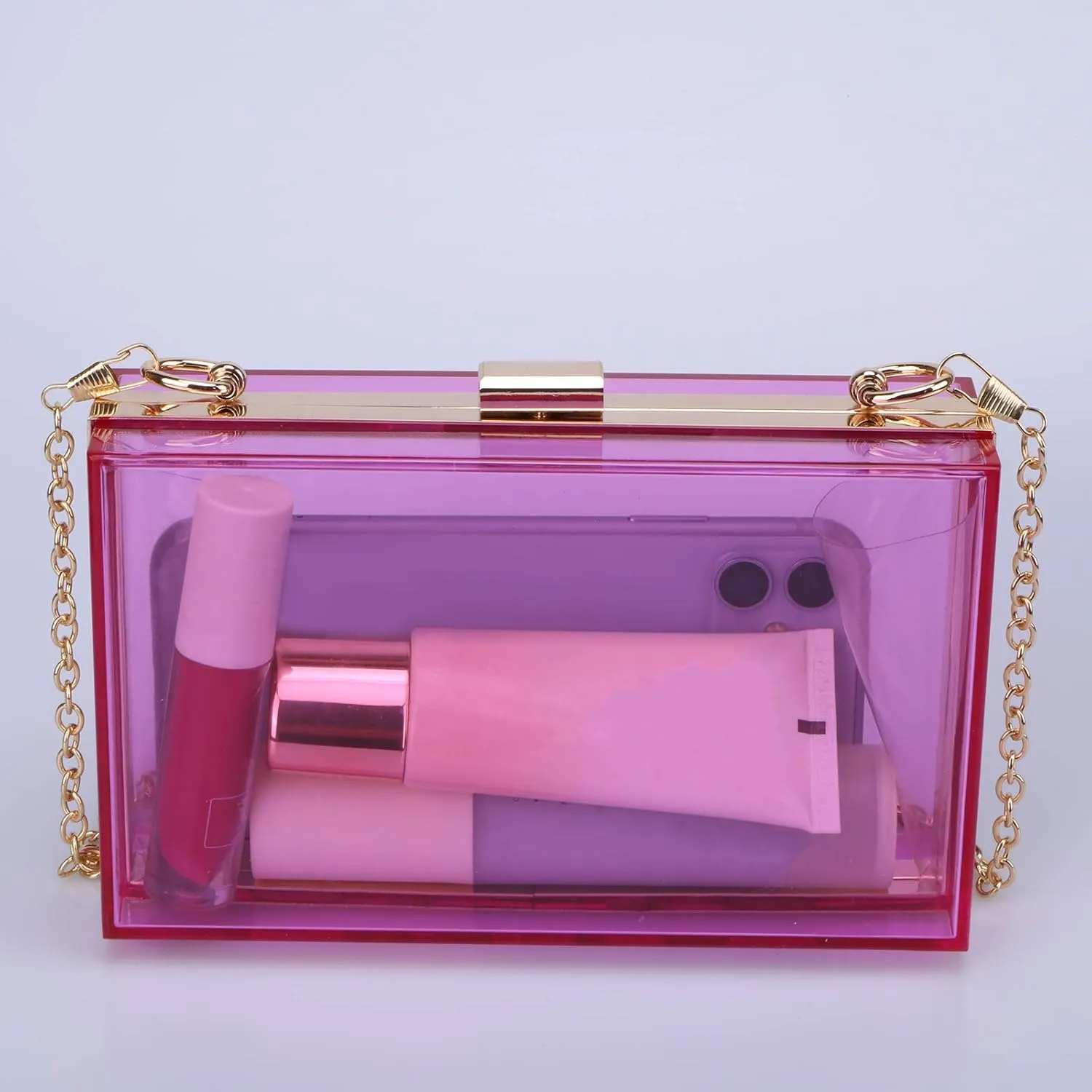 Women Acrylic Transparent Evening Bags Purses Clutch Vintage Banquet Handbag