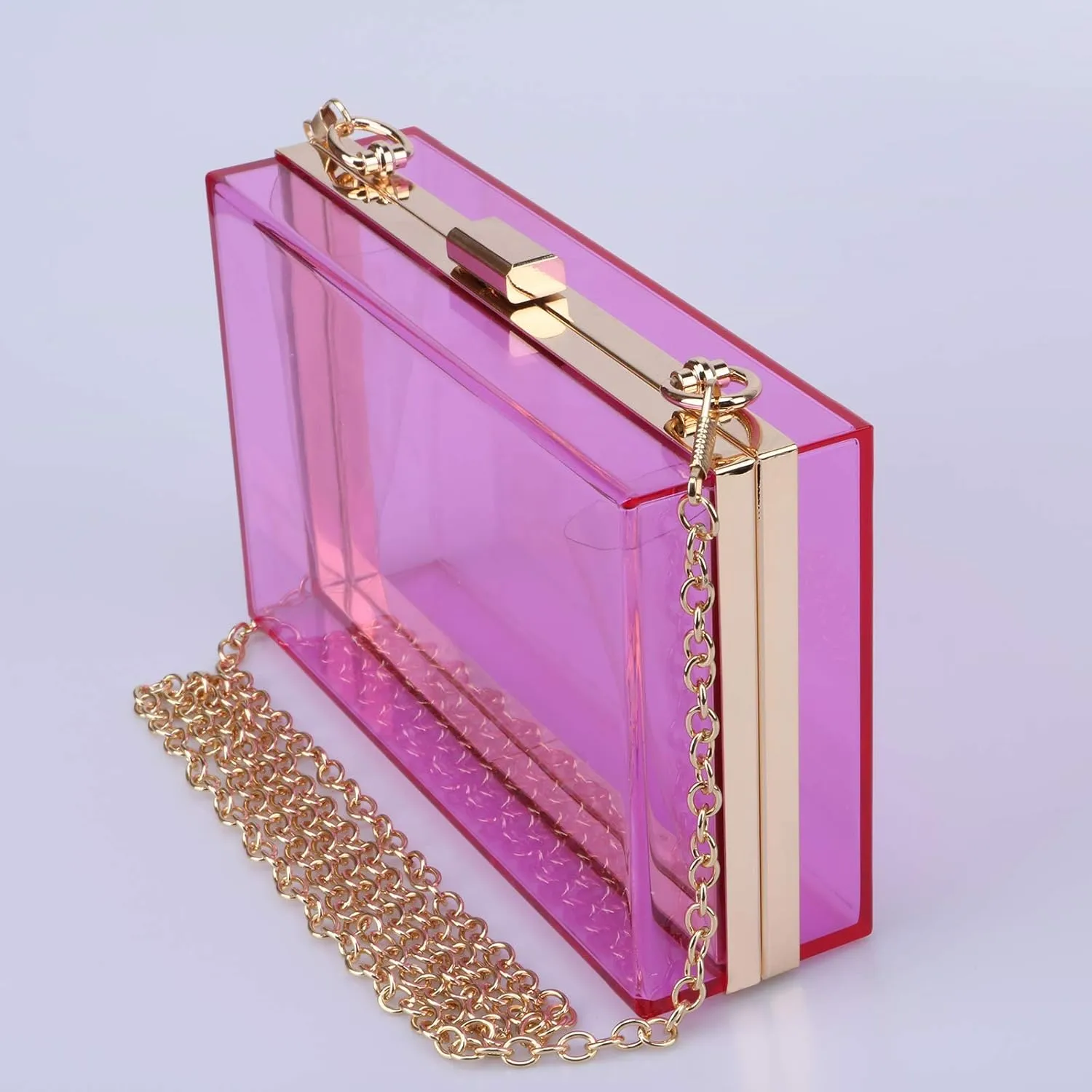 Women Acrylic Transparent Evening Bags Purses Clutch Vintage Banquet Handbag