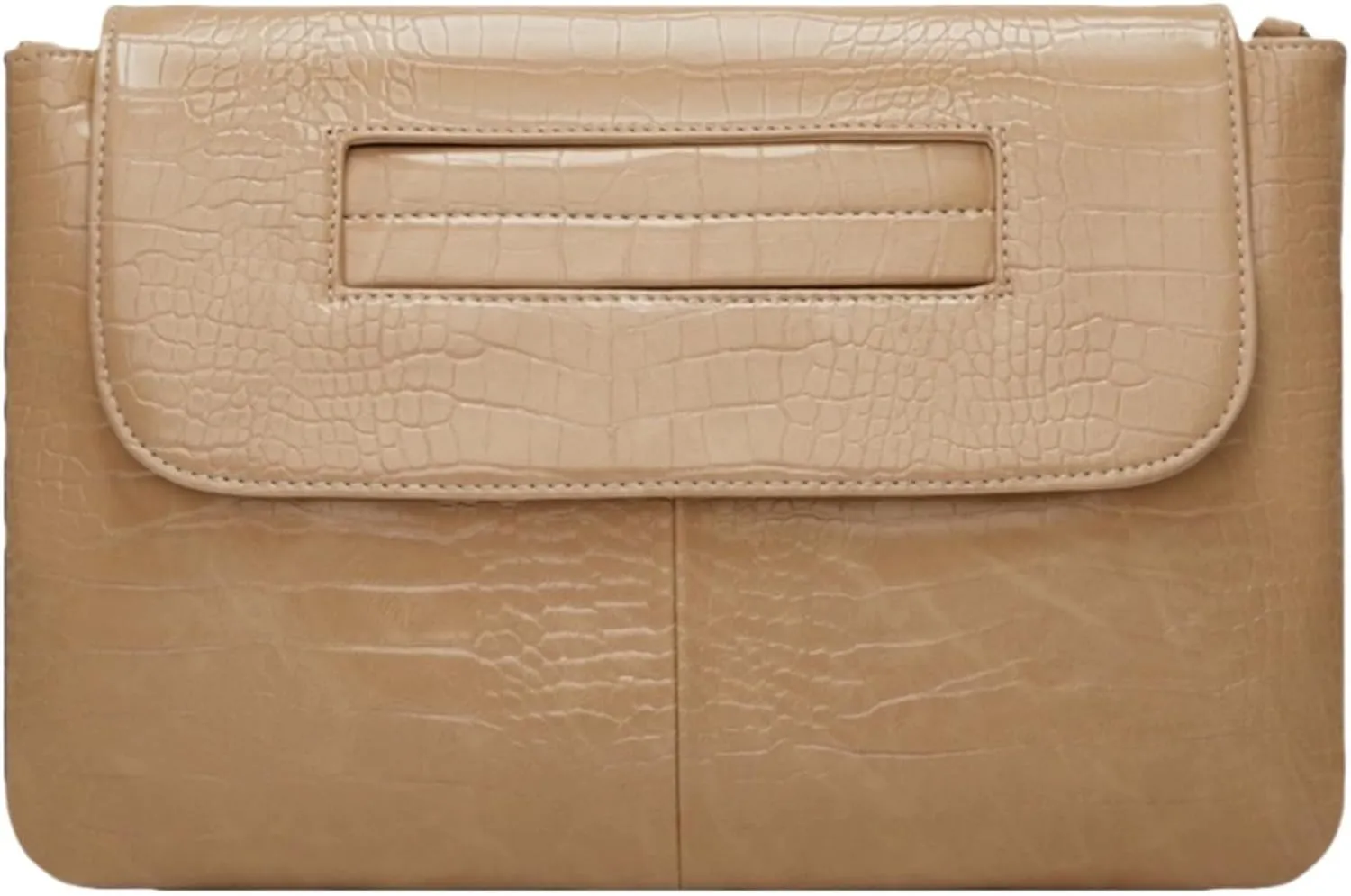 Women Classic Crocodile Pattern Faux Leather Clutch Purse Oversized Female Shoulder Bag Messenger Handbag